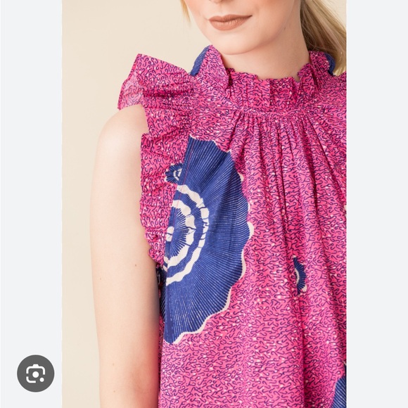 Ulla Johnson Tilda Top - Fuschia - Picture 2 of 10